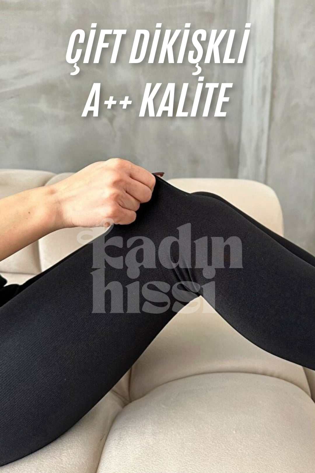 KadınHissi Sıcak Tutan Polarlı Yüksek Bel Termal Tayt